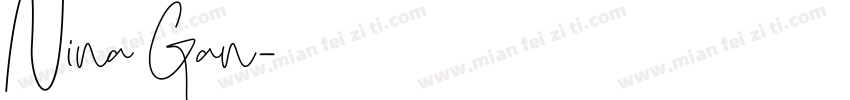 Nina Gan字体转换